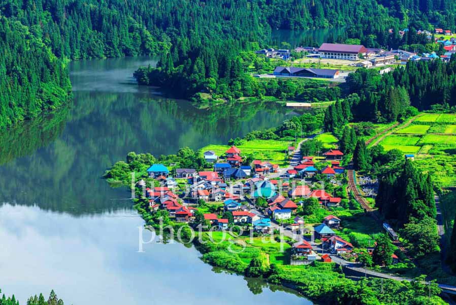 福島県　大志集落の夏